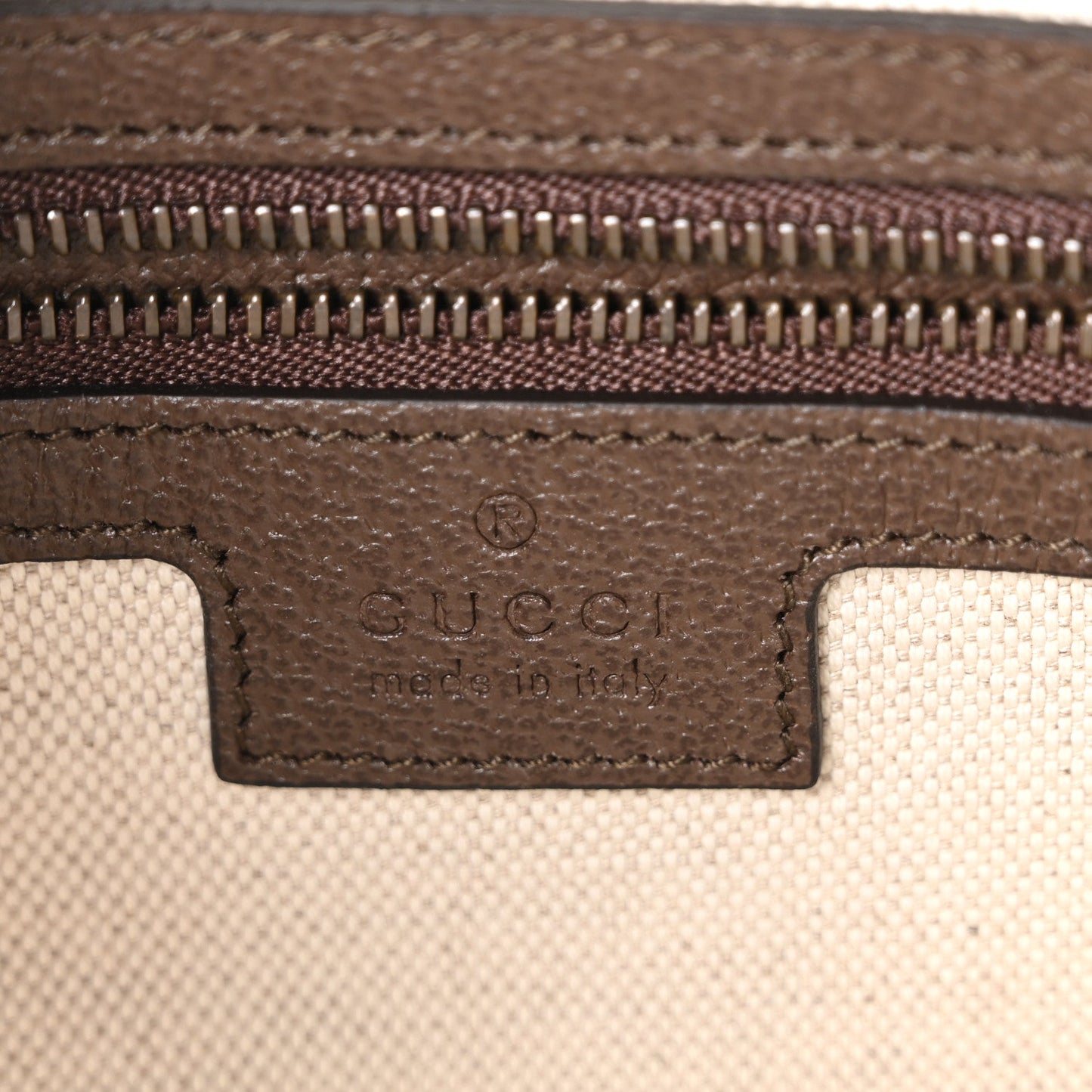 GG Supreme Monogram Textured Dollar Calfskin Web Ophidia Wristlet Shoulder Bag Beige Ebony New Acero