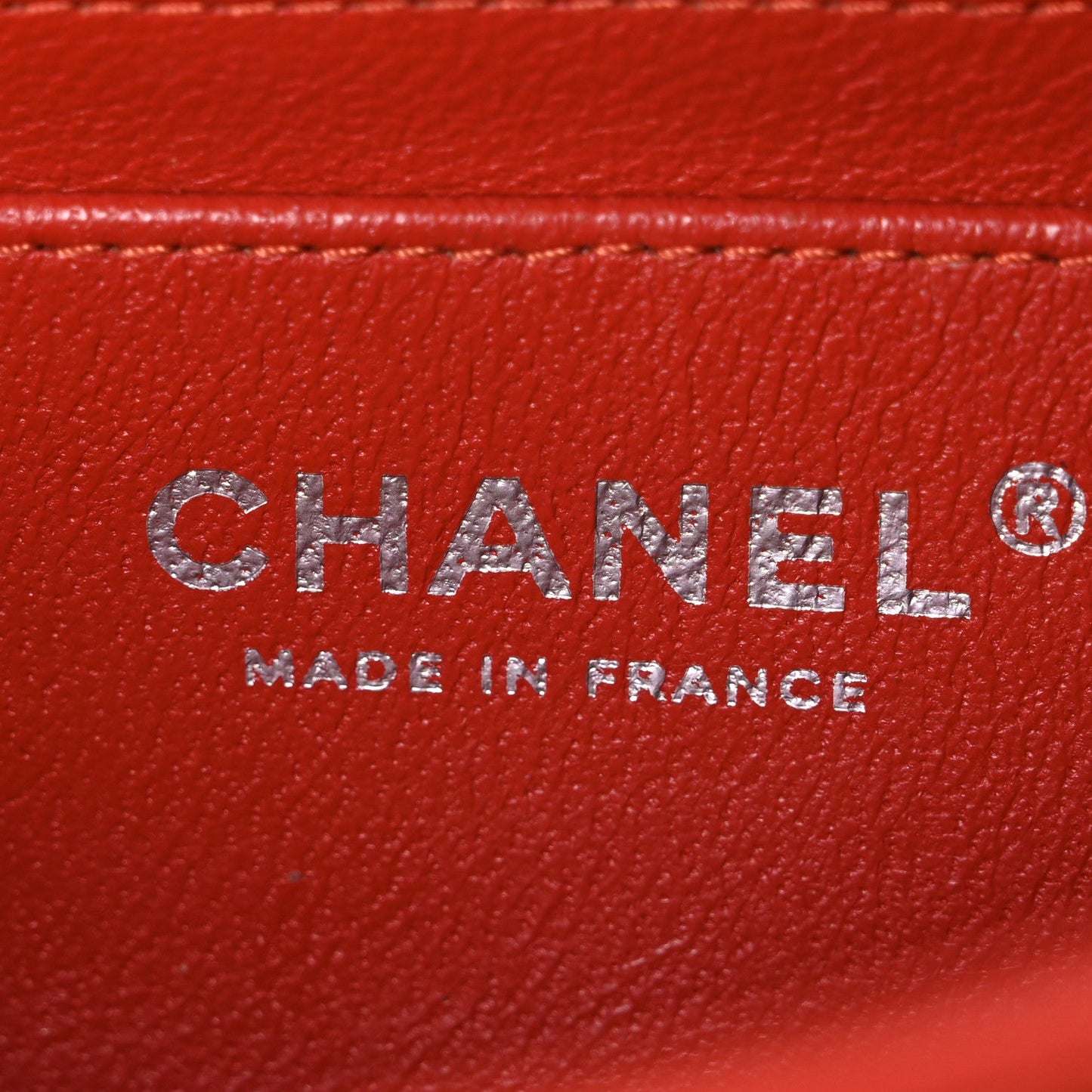 Lambskin Quilted Mini Rectangular Flap Red