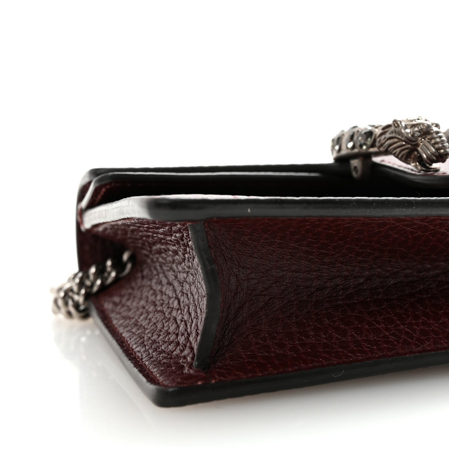 Dollar Calfskin Crystal Super Mini Dionysus Shoulder Bag Vintage Bordeaux Black Diamond