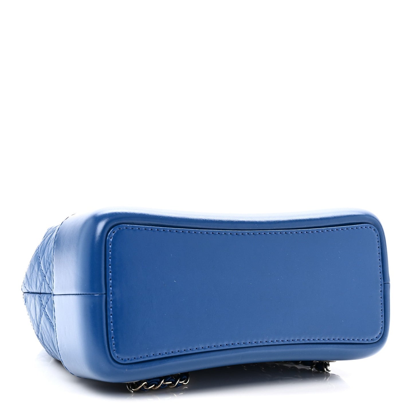 Aged Calfskin Quilted Small Gabrielle Backpack Blue
