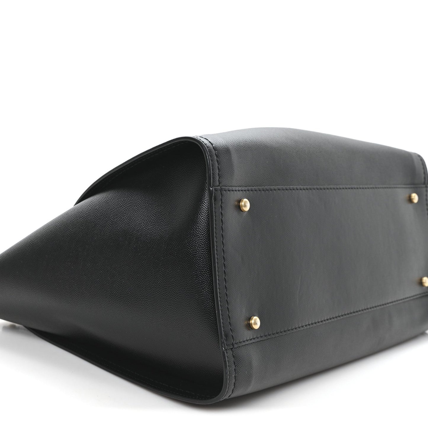 Caviar Medium Studded Deauville Tote Black