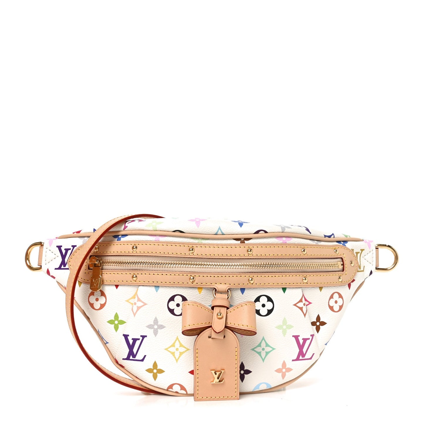LV X TM Monogram Multicolor High Rise Bumbag White