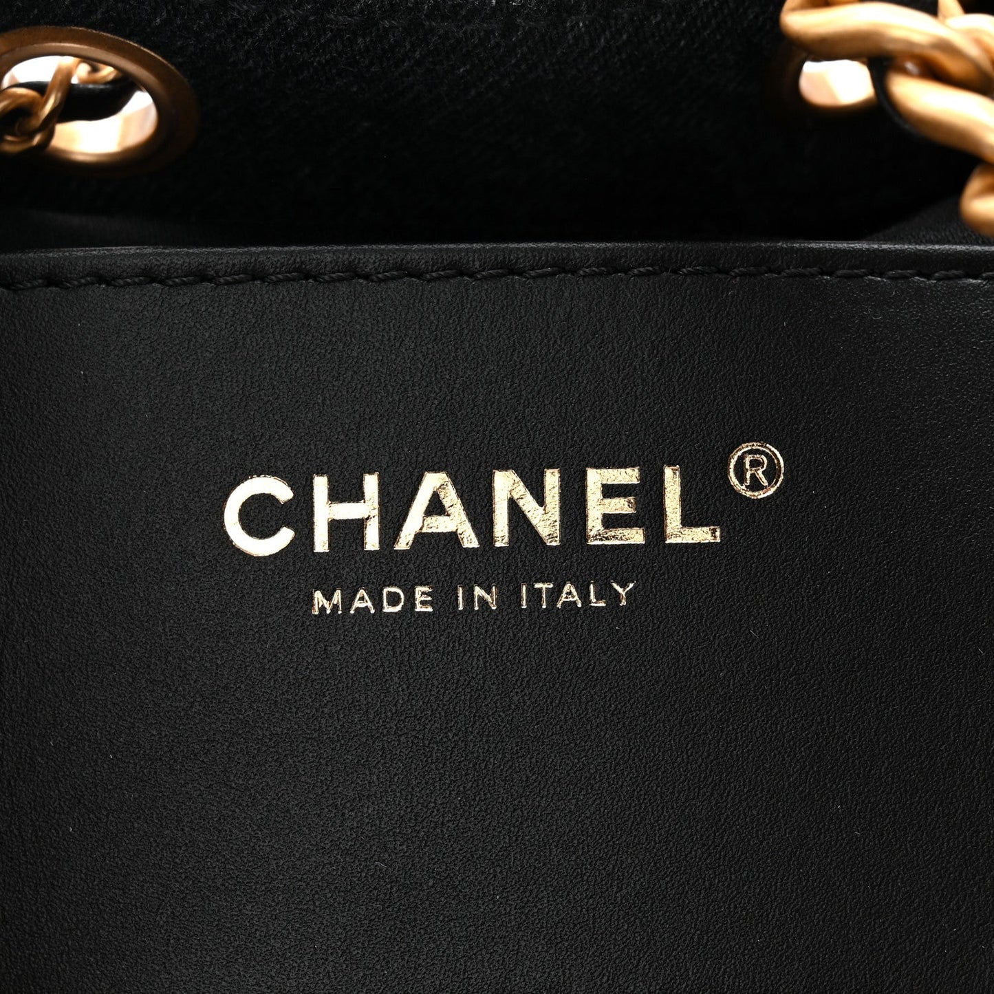 Washed Denim Quilted Small Chanel 25 Handbag Black