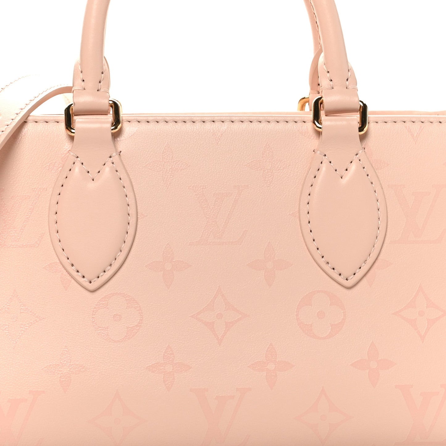 Calfskin OnTheGo East West Pearl Pink