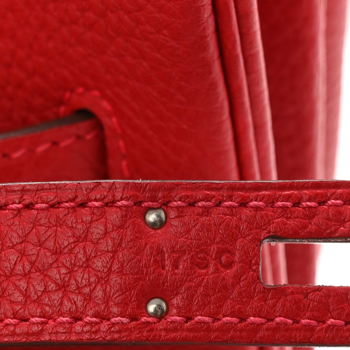 Togo Birkin 35 Rouge Casaque