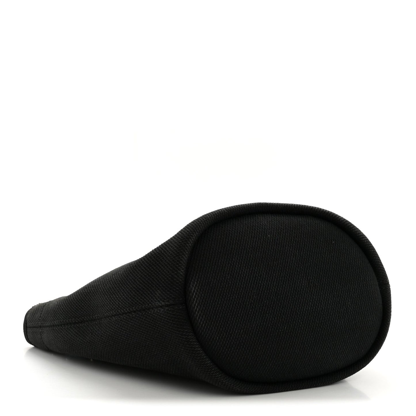 Canvas Deauville Drawstring Bucket Bag Black