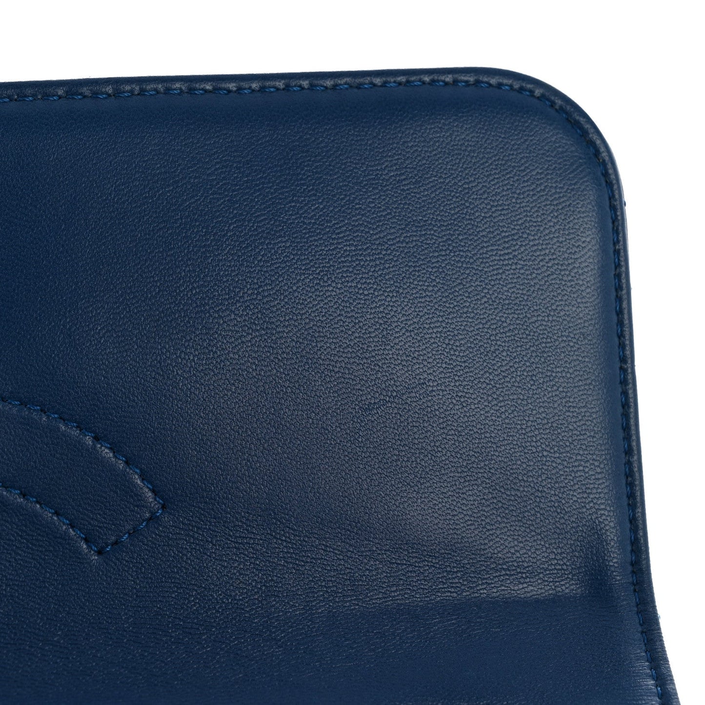 Lambskin Quilted Small Trendy CC Flap Dual Handle Bag Blue