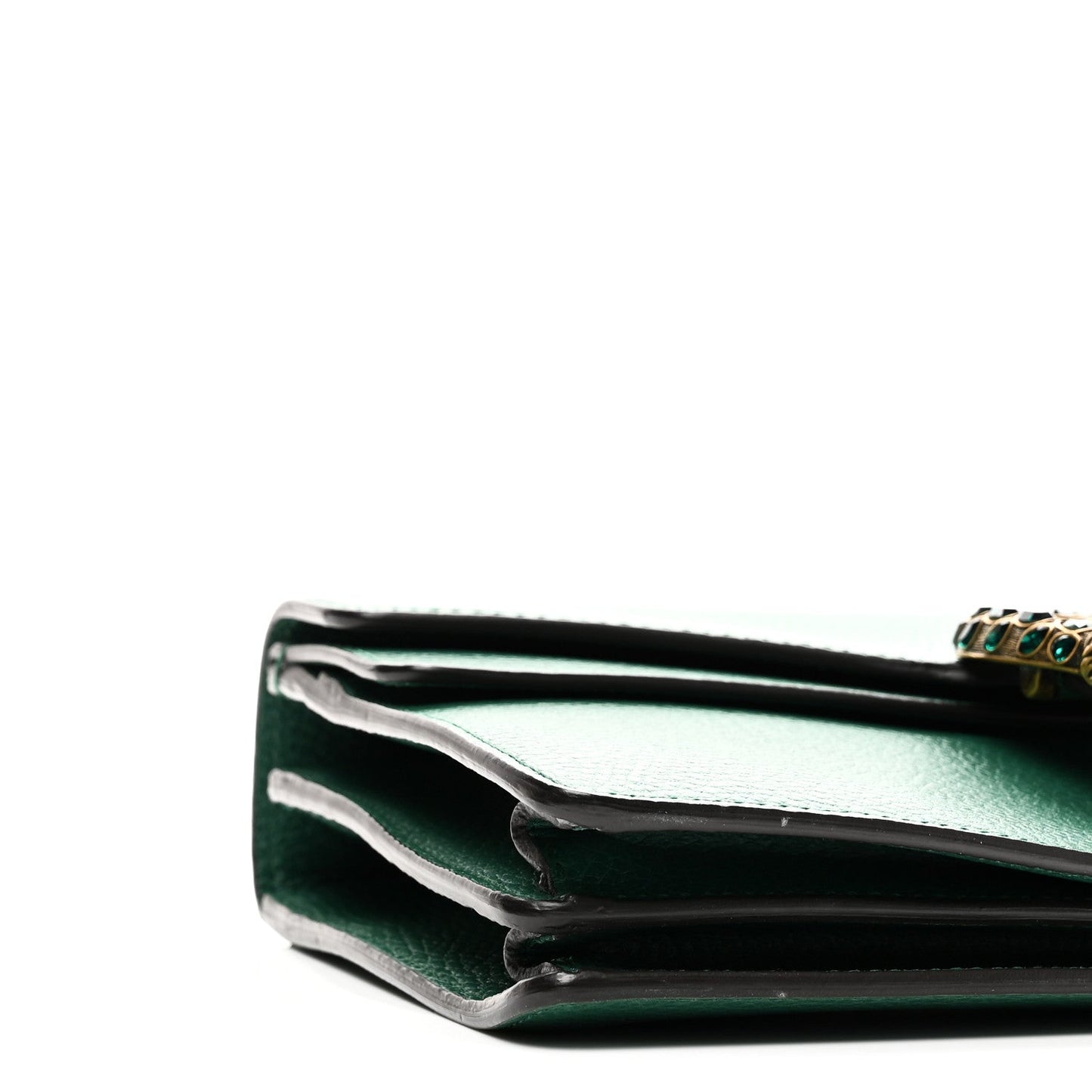 Pebbled Calfskin Small Dionysus Shoulder Bag Emerald