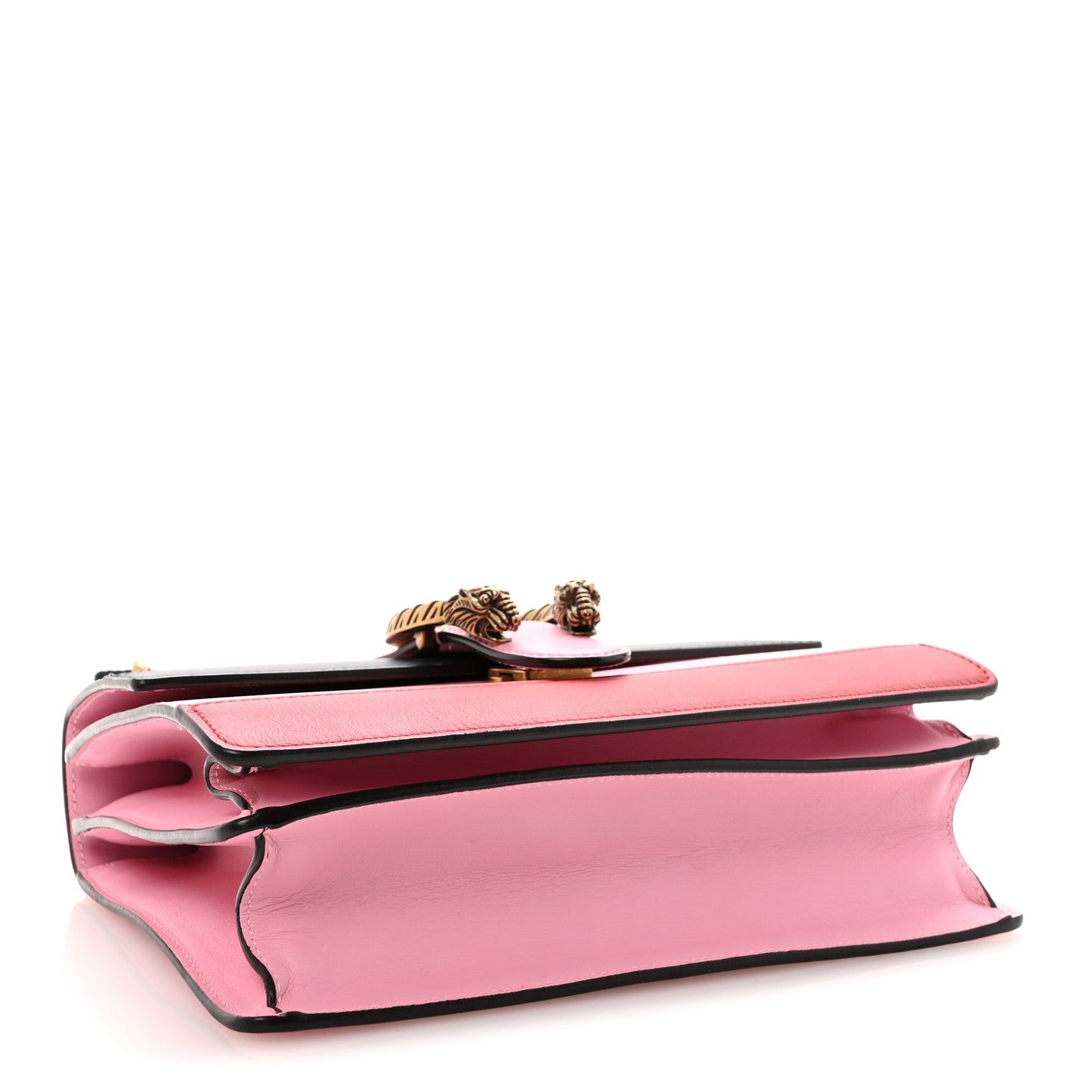Moon Calfskin Web Medium Dionysus Bamboo Top Handle Bag Sugar Pink Blue Agata Hibiscus Red