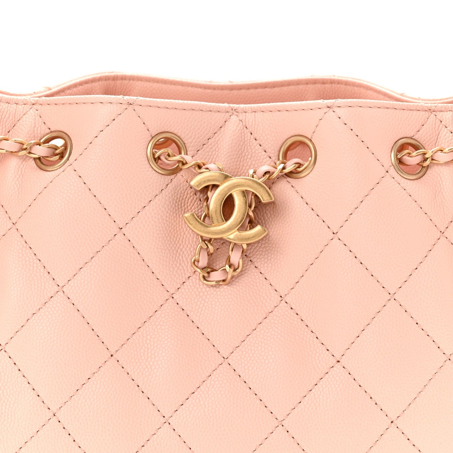 Caviar Quilted Mini Chanel 25 Handbag Light Pink