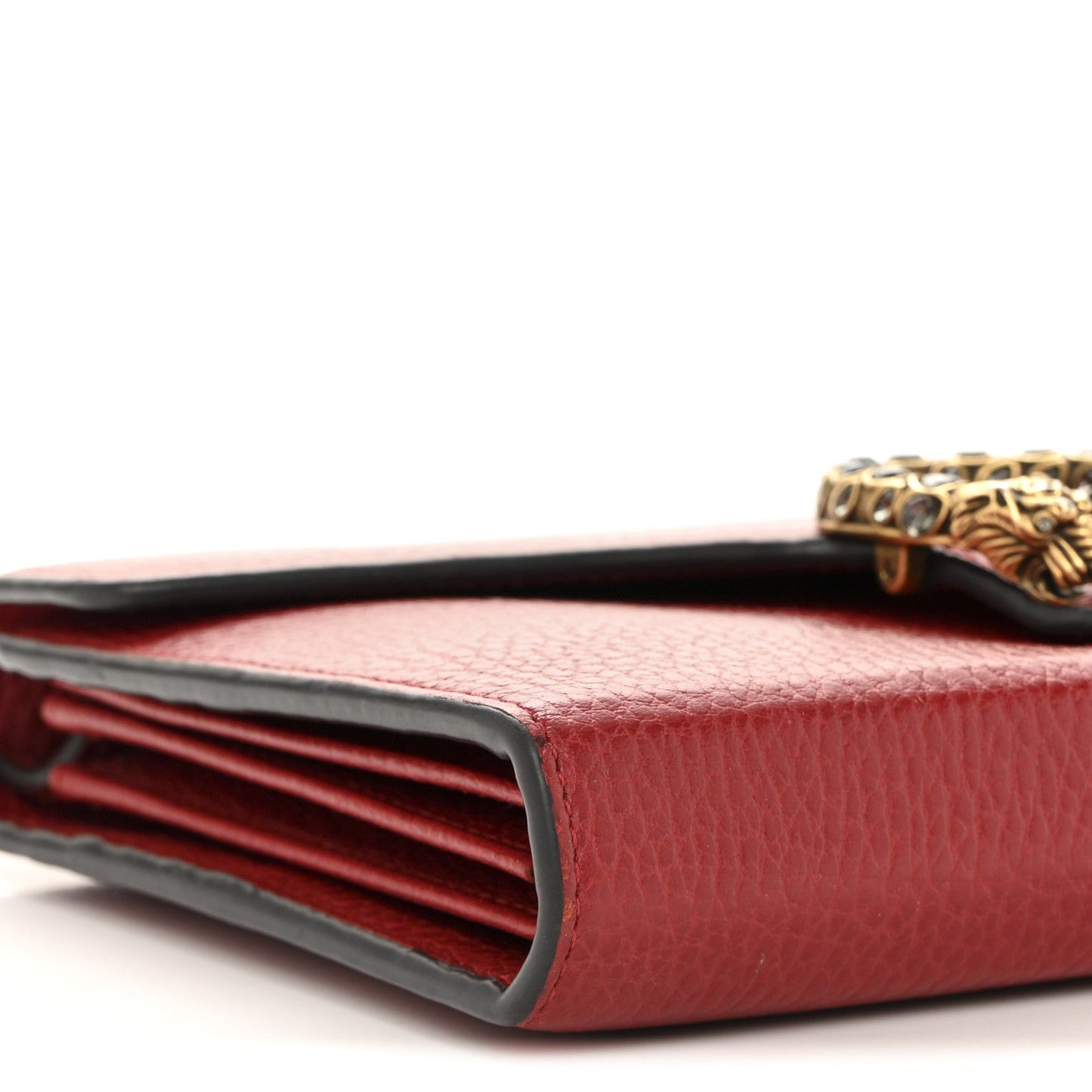 Calfskin Mini Dionysus Chain Wallet Hibiscus Red
