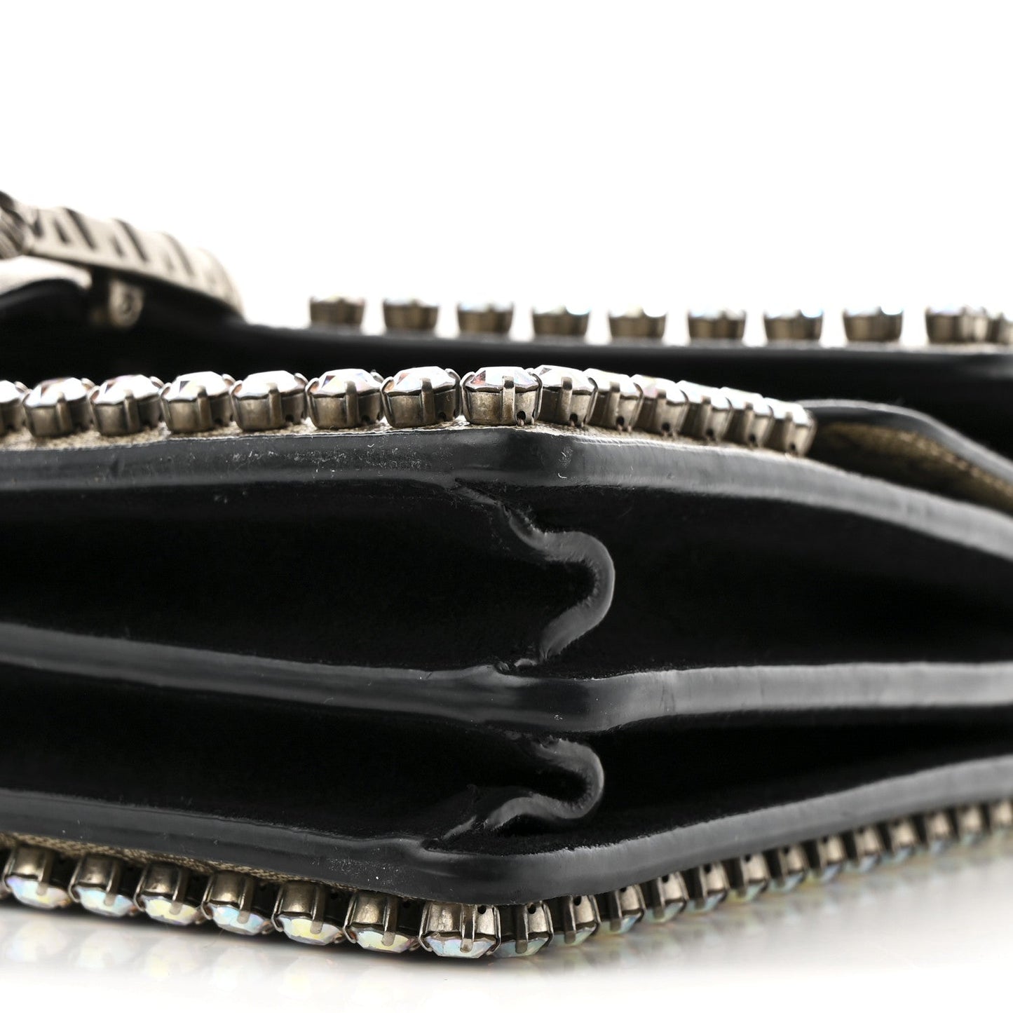 GG Supreme Monogram Crystal Small Dionysus Shoulder Bag Black