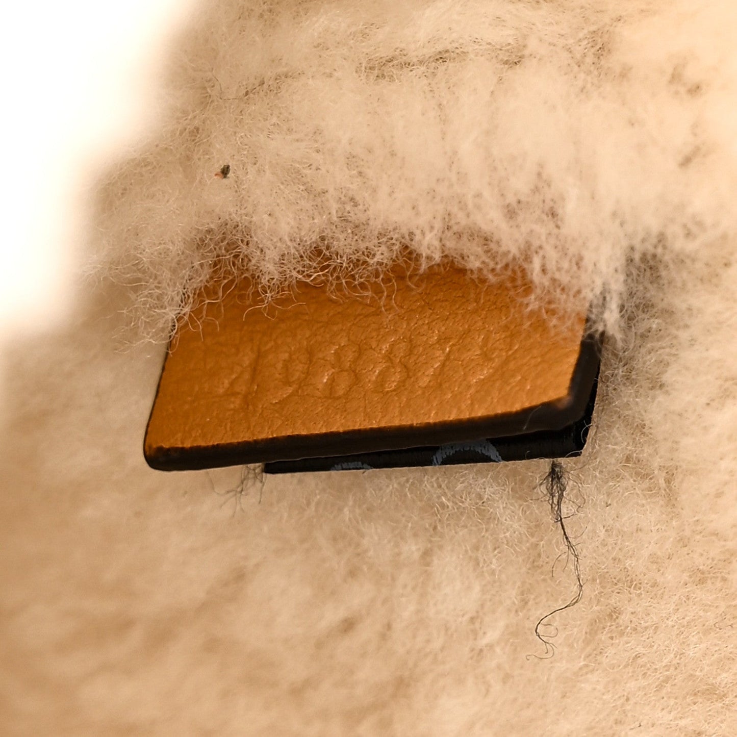 Suede Shearling Small Dionysus Bag Honey Beige Milk