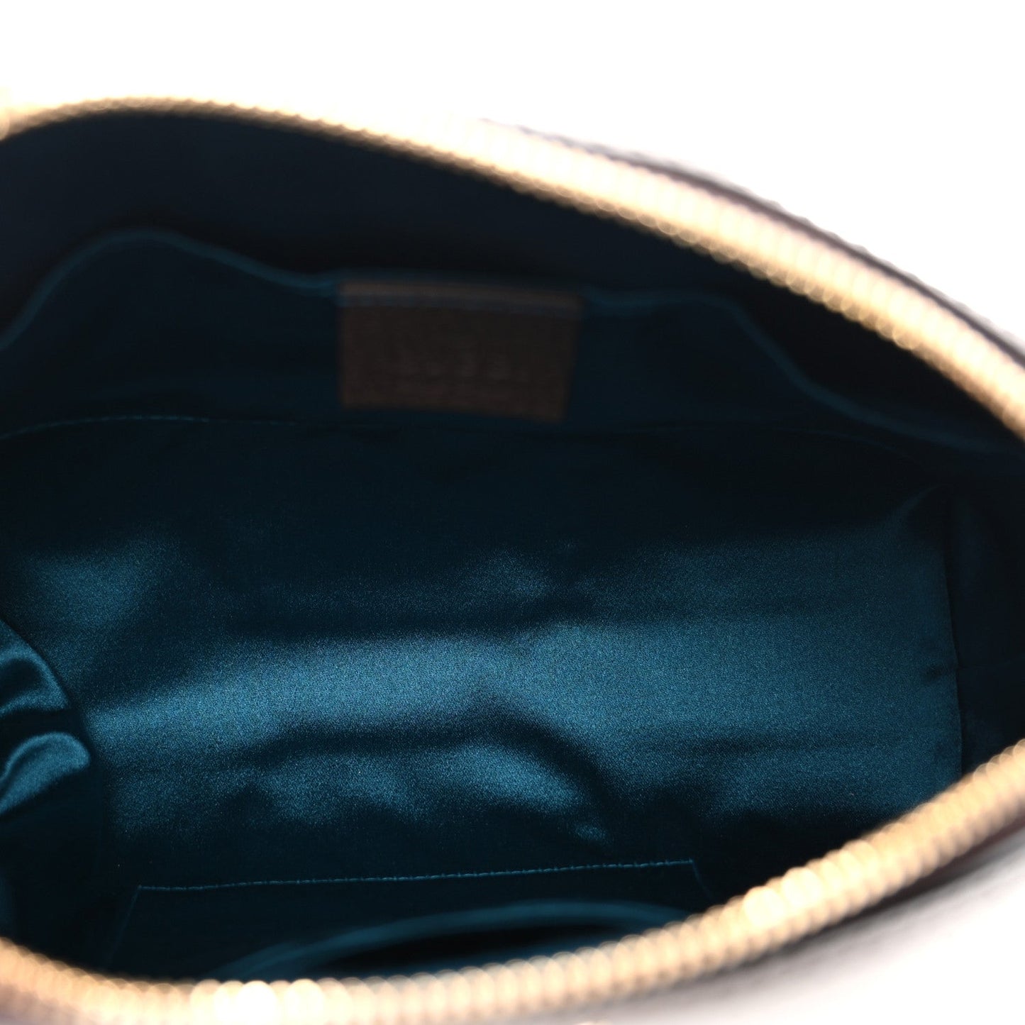 GG Supreme Monogram Textured Dollar Calfskin Web Small Ophidia Dome Shoulder Bag Beige Ebony New Acero