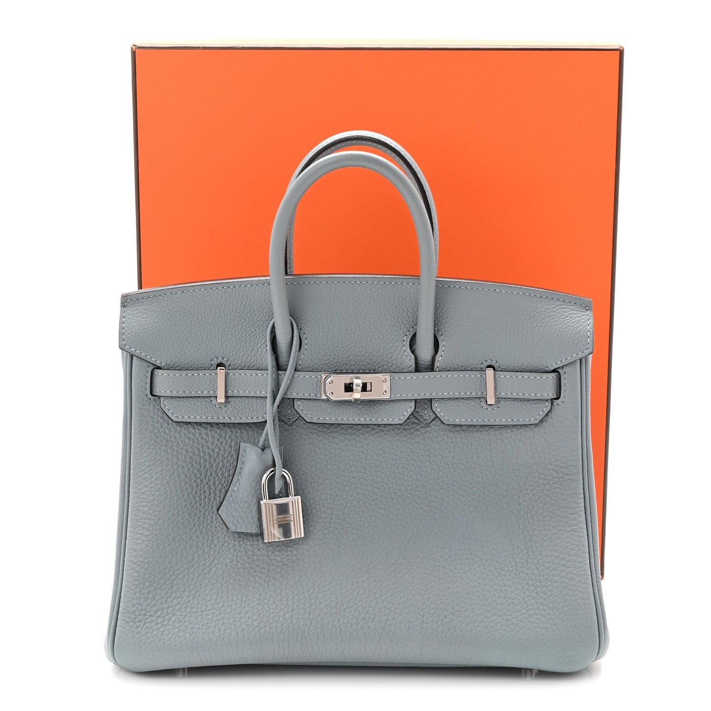 Togo Verso Birkin 25 Bleu Lin Chai