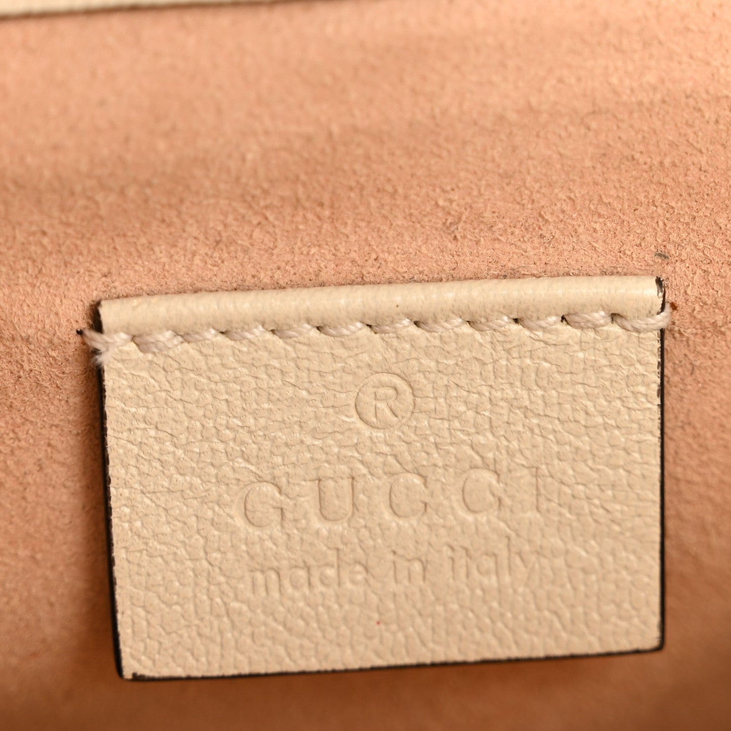 GG Supreme Monogram Calfskin Mini Padlock Flap Pocket Shoulder Bag Beige Mystic White Sun Oil
