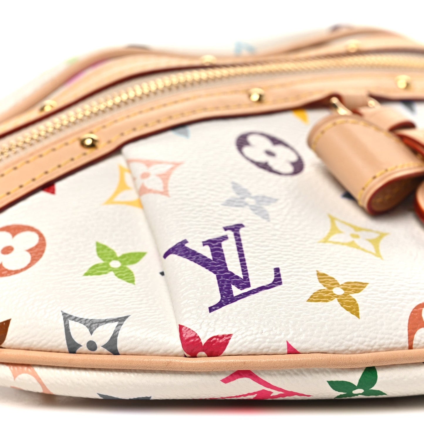 LV X TM Monogram Multicolor High Rise Bumbag White