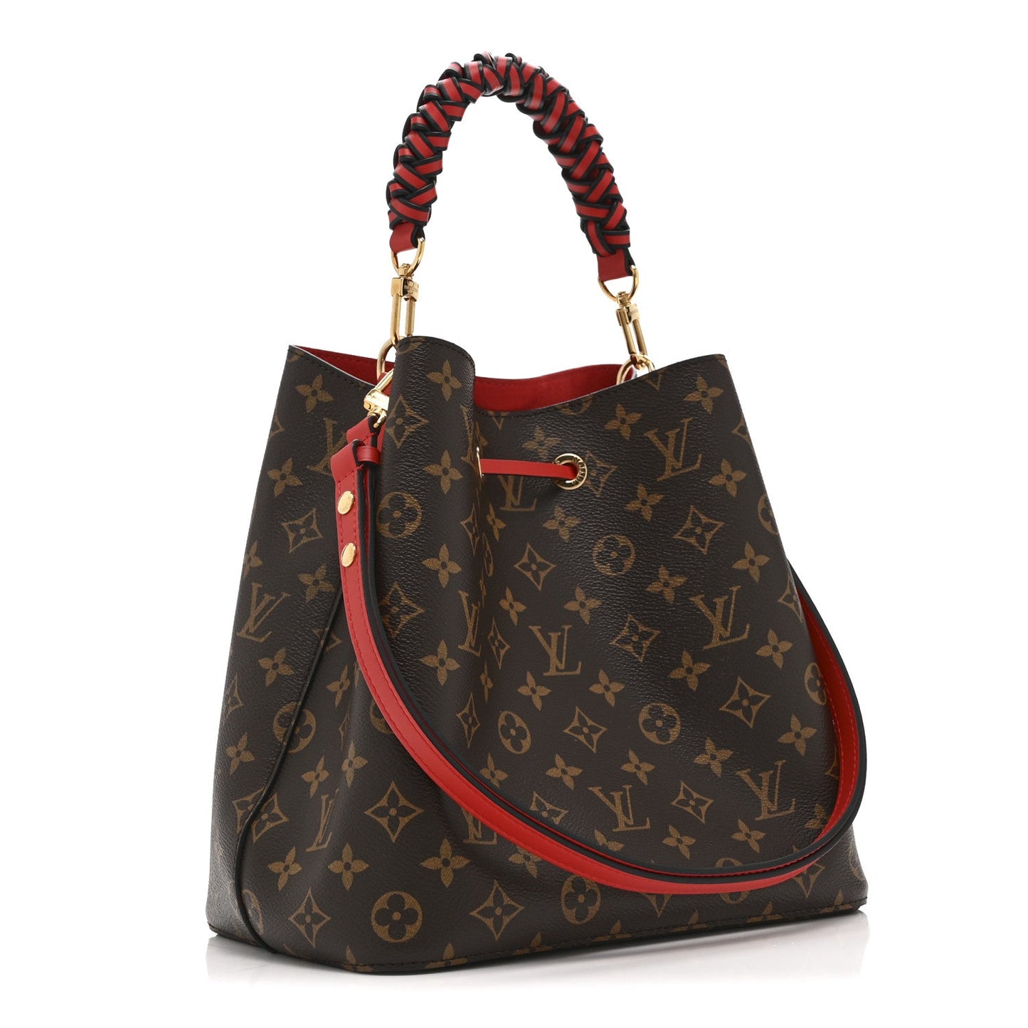 Monogram Braided Neonoe Coquelicot