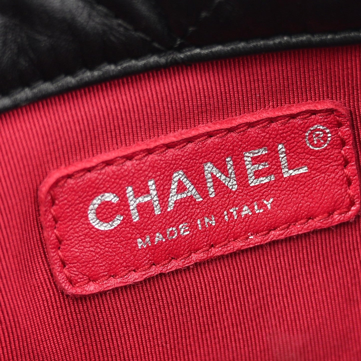 Aged Calfskin Quilted Small Gabrielle Backpack Black