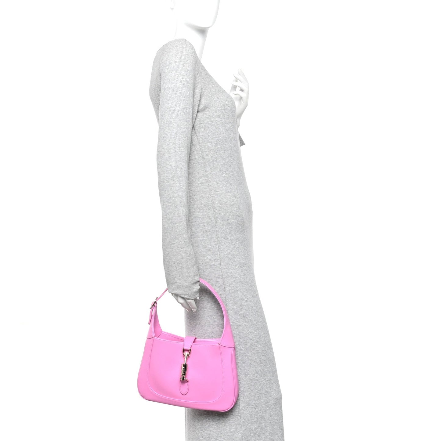 Ancora Calfskin Web Medium Jackie 1961 Hobo Pink