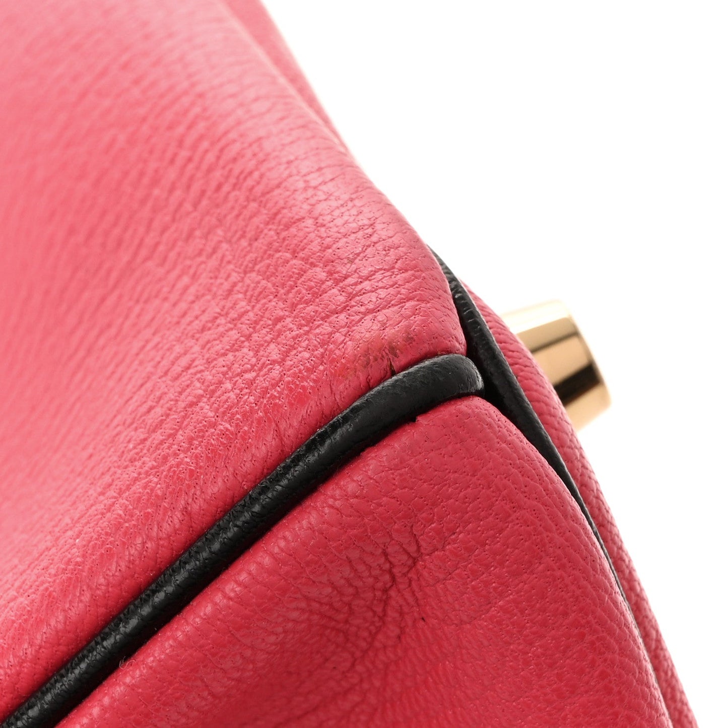Chevre Mysore Horseshoe Birkin 30 Bougainvillea Black