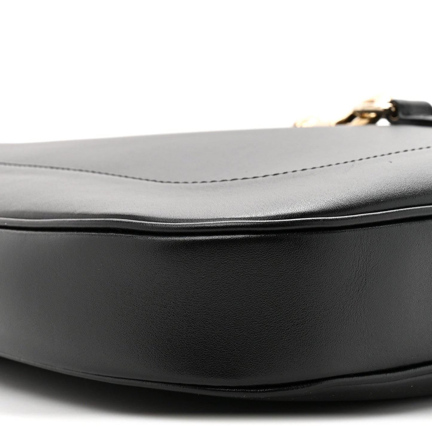 Ancora Calfskin Medium Jackie Shoulder Bag Black