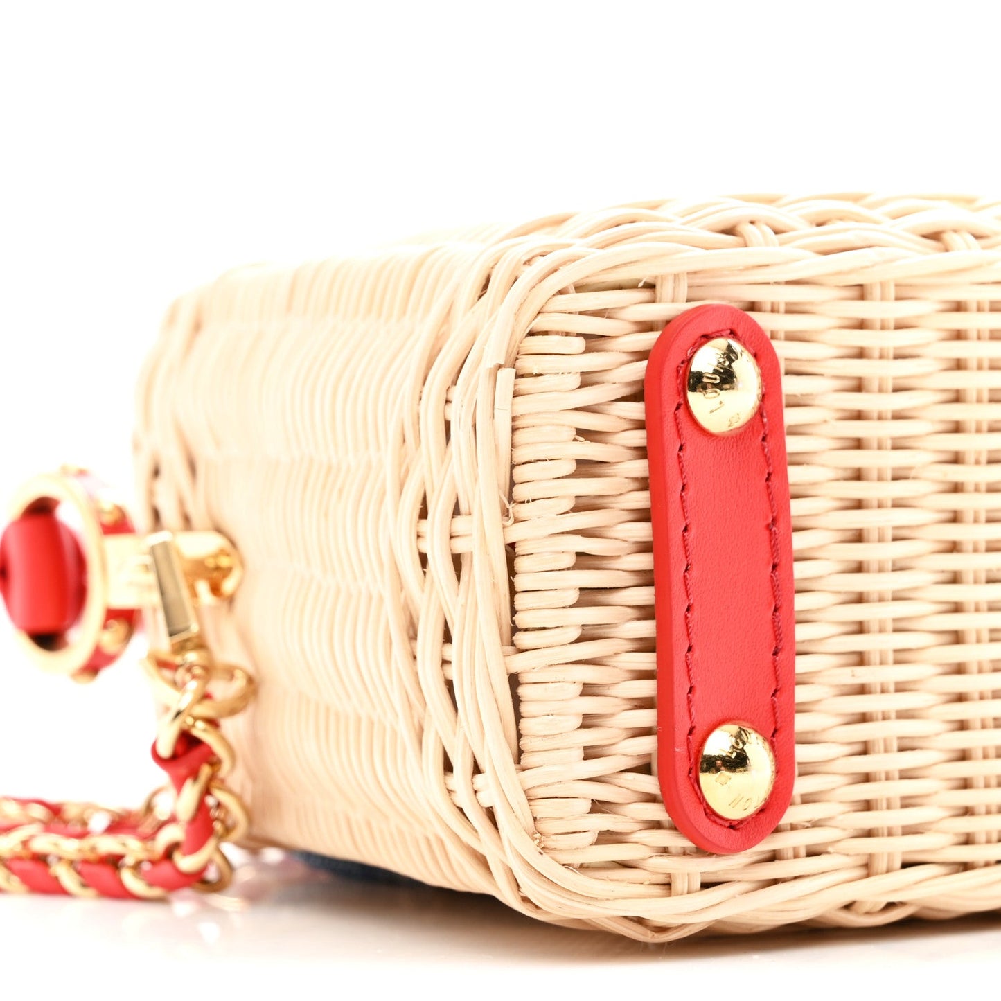 LV X TM Rattan Denim Calfskin Cerises Capucines Mini