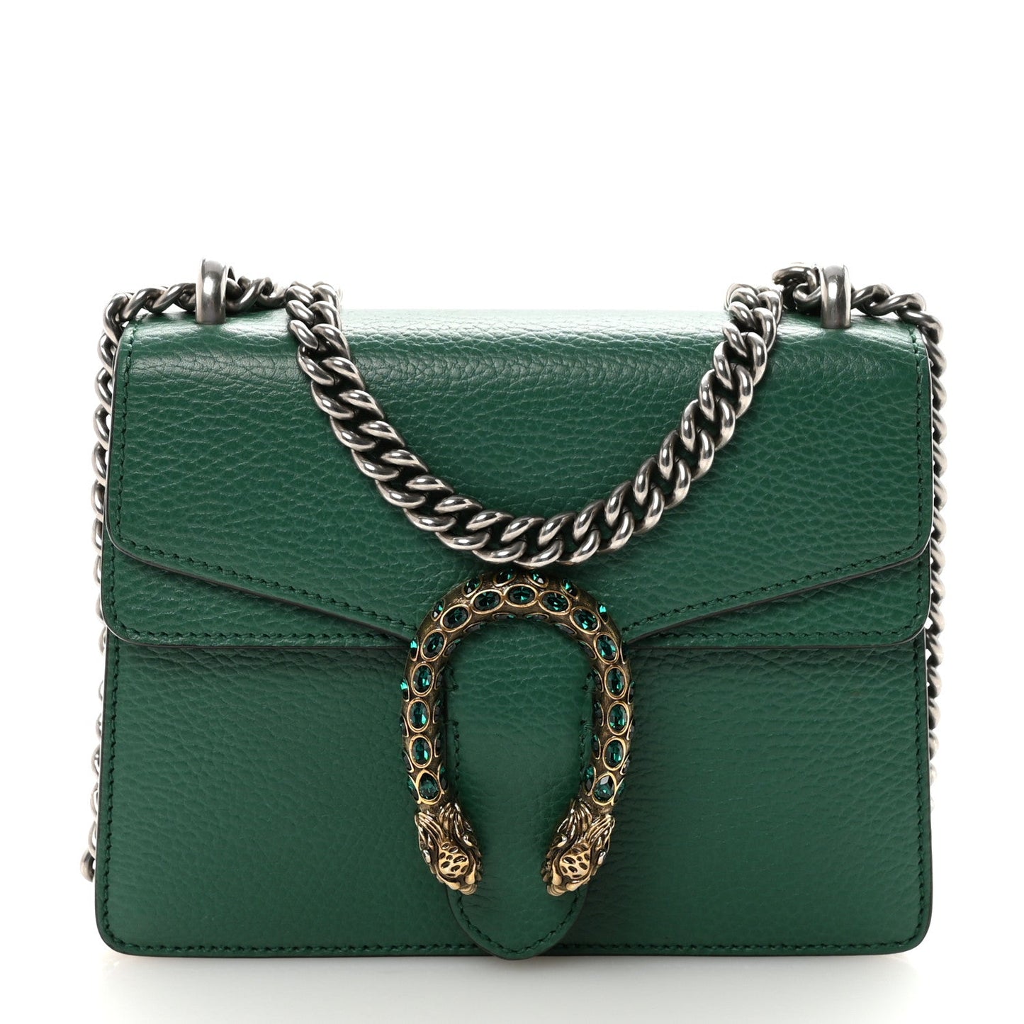 Calfskin Mini Dionysus Shoulder Bag Emerald