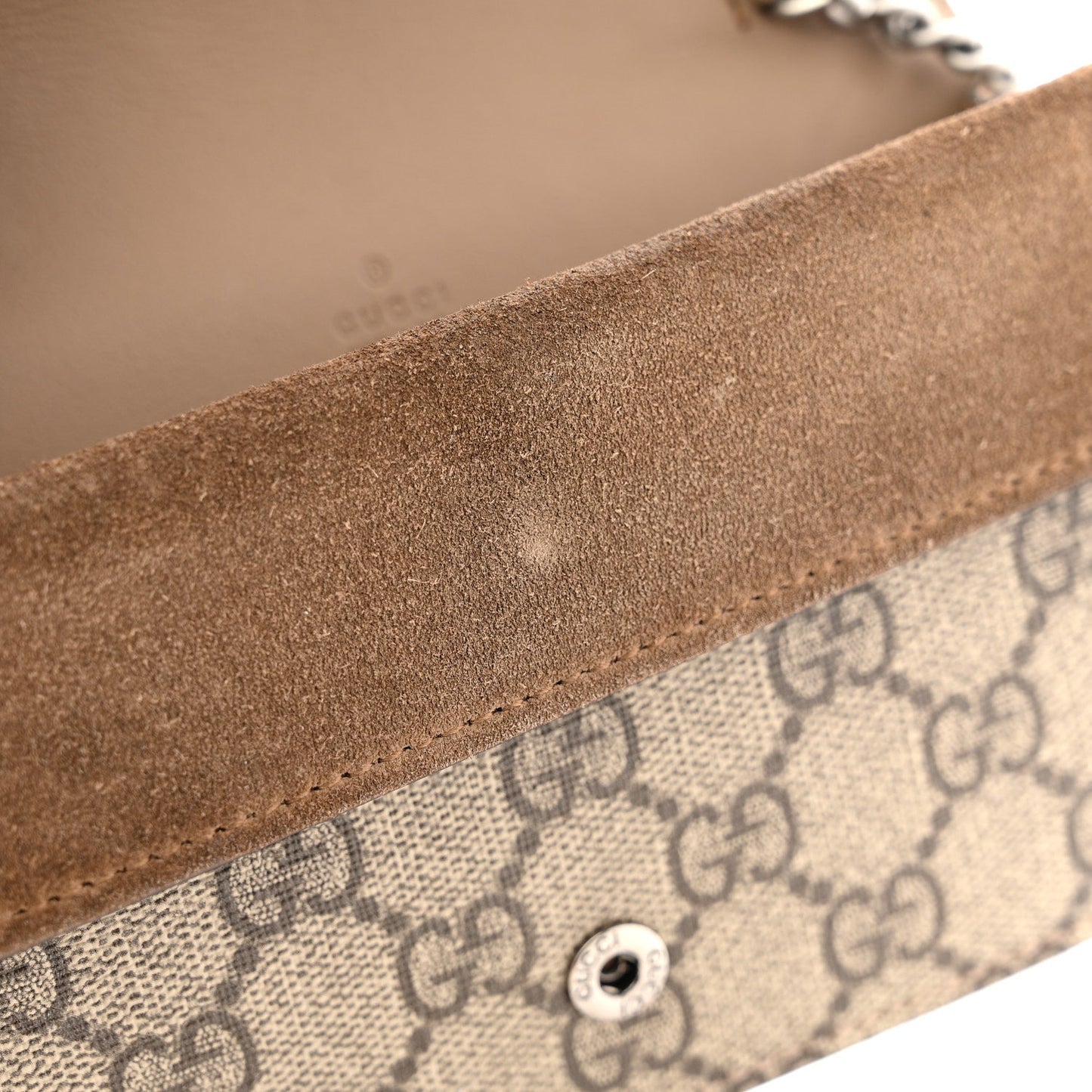 GG Supreme Monogram Super Mini Dionysus Shoulder Bag Taupe