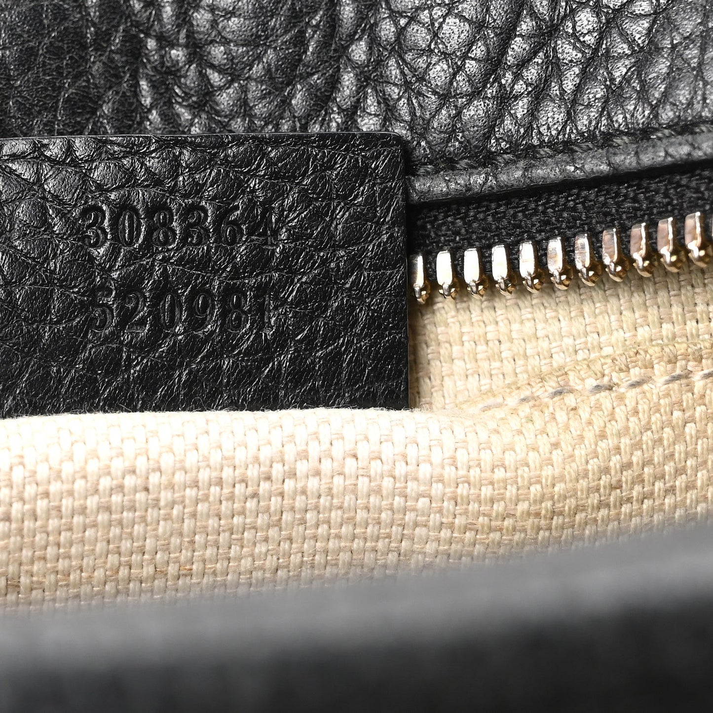 Pebbled Calfskin Small Soho Disco Bag Black