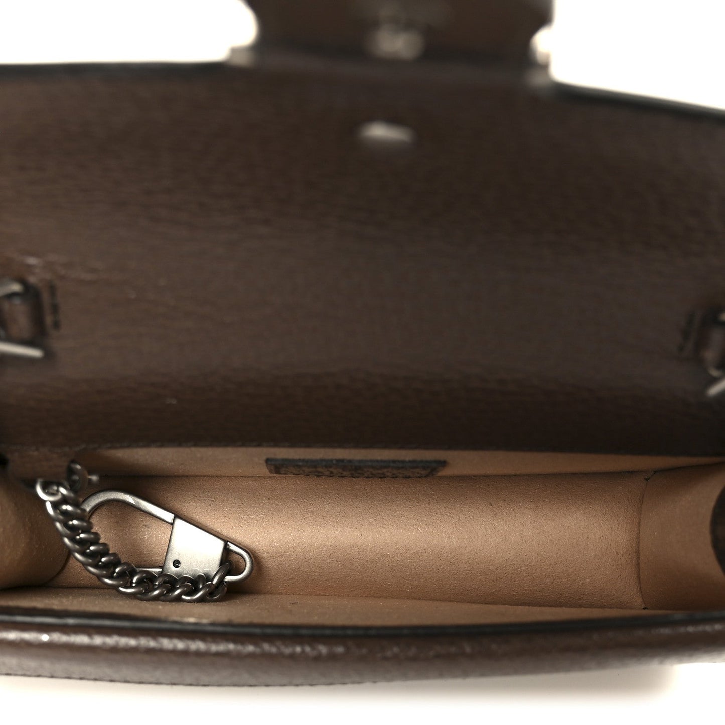 Monogram Jumbo GG Textured Dollar Calfskin Super Mini Dionysus Shoulder Bag Camel Ebony New Acero