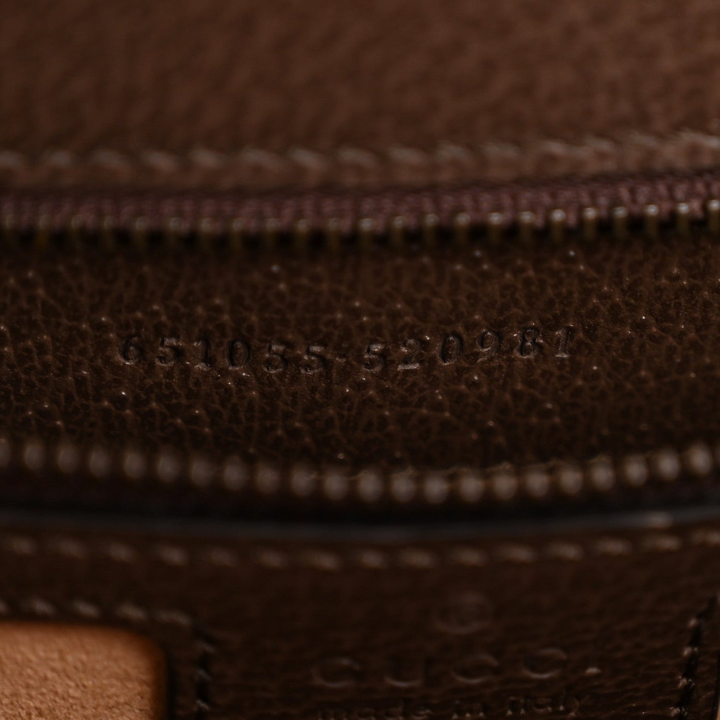 GG Supreme Monogram Textured Dollar Calfskin Web Small Ophidia Padlock Top Handle Bag Beige Ebony New Acero