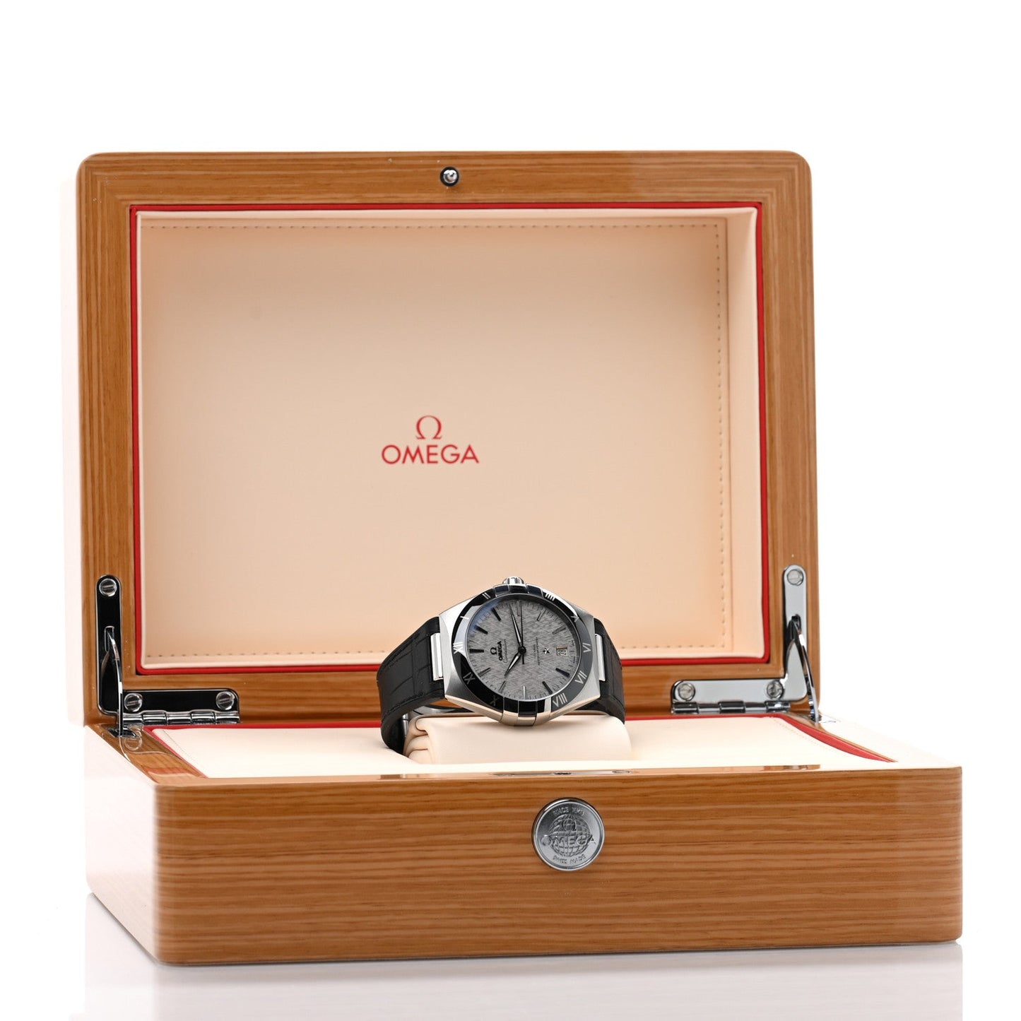 Stainless Steel Alligator 41mm Constellation Co-axial Master Chronometer Automatic Watch Grey 131.33.41.21.06.001