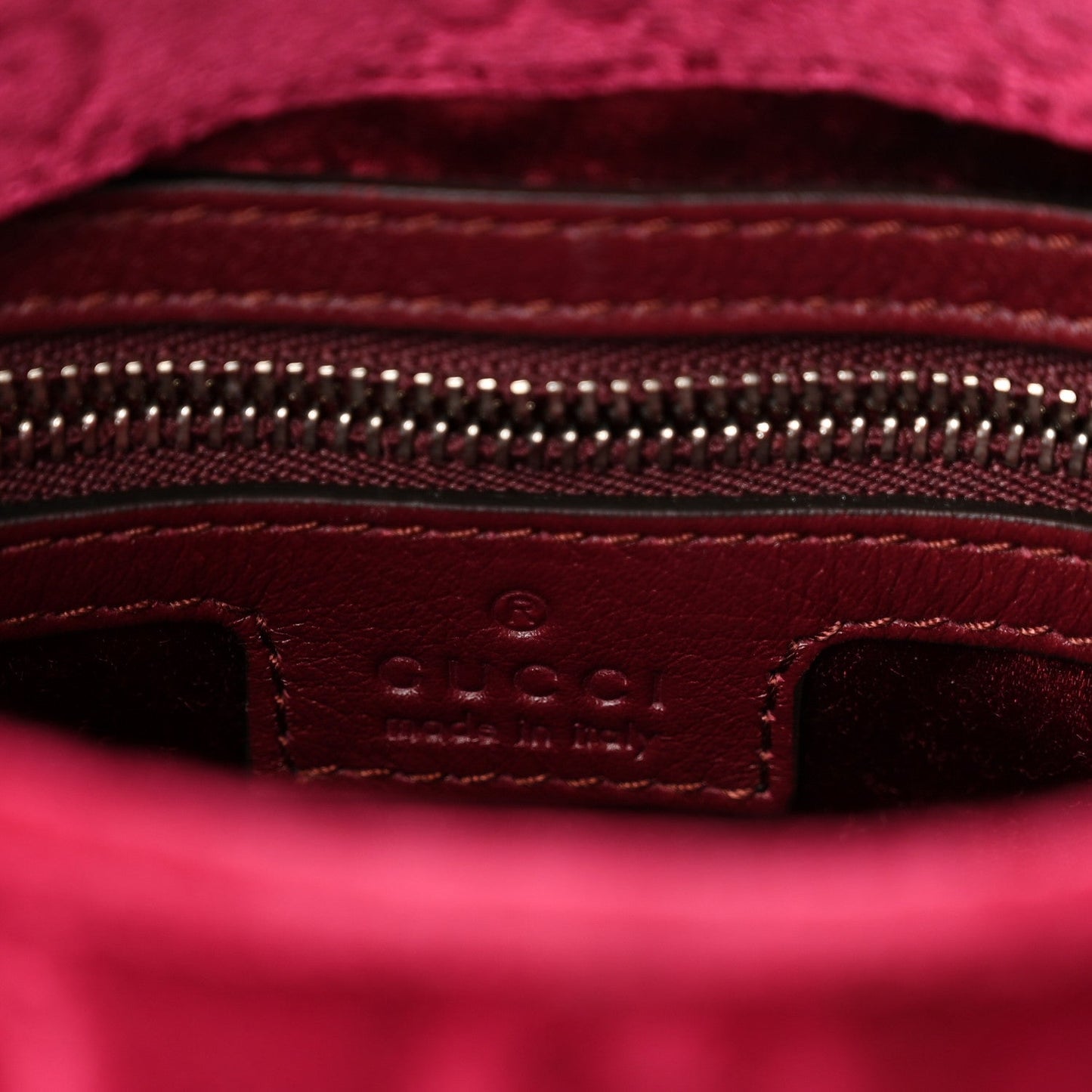 New Velvet Ashmir GG Monogram Small Jackie 1961 Hobo Red