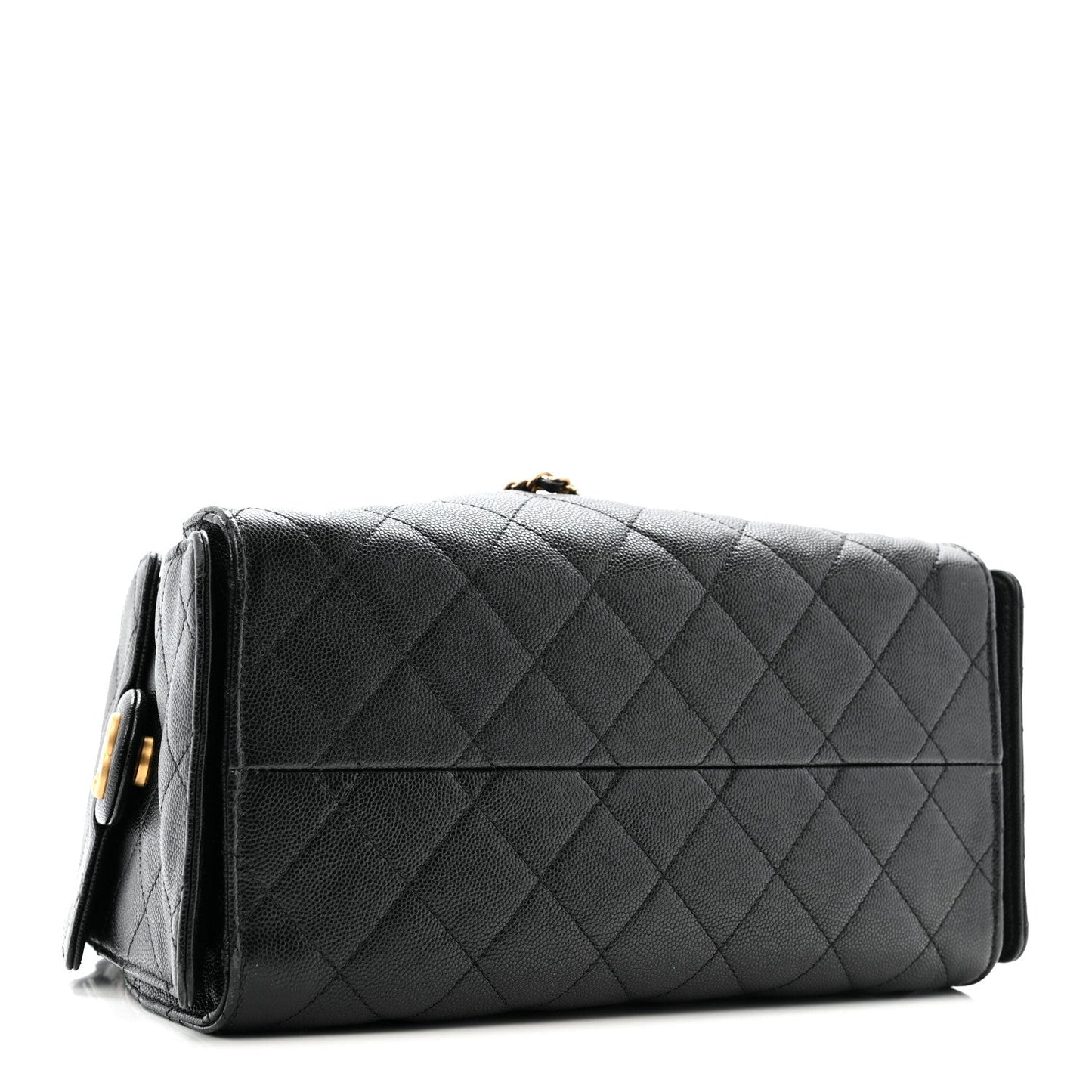 Caviar Quilted Small Chanel 25 Handbag Black