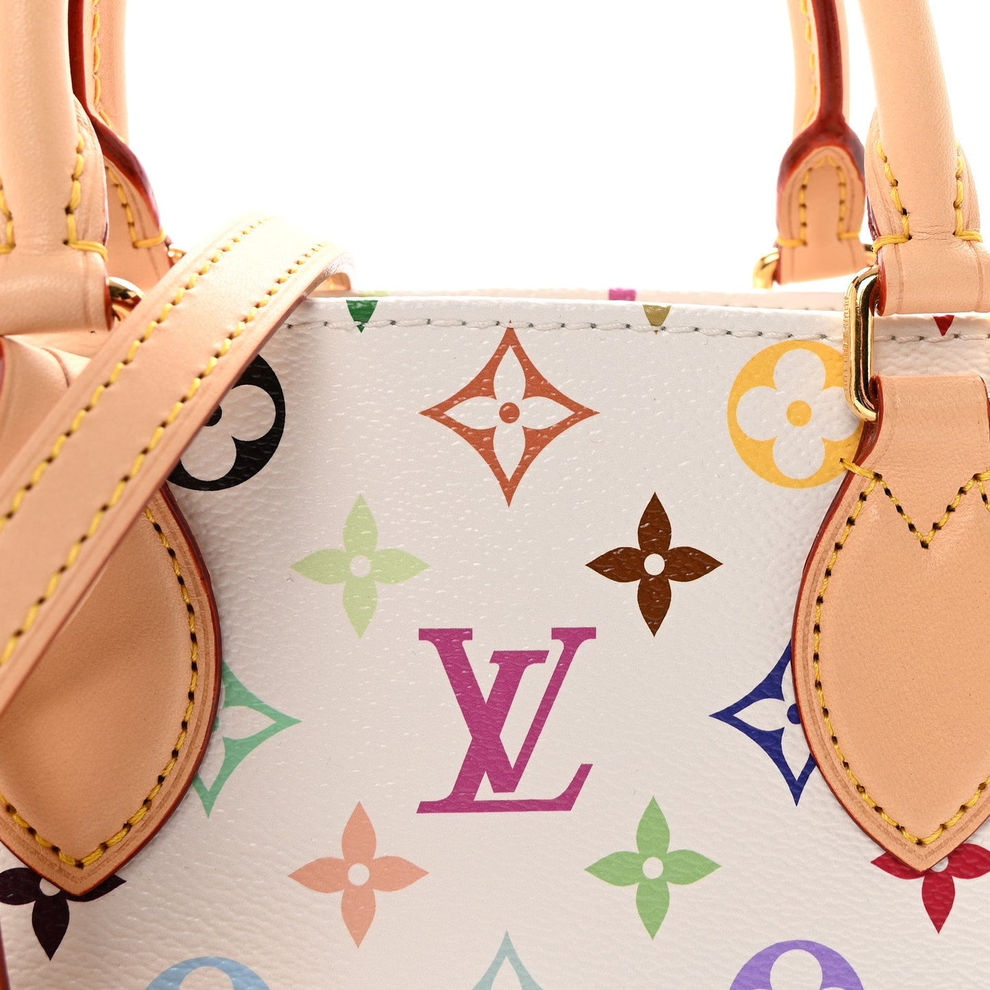LV X TM Monogram Multicolor Onthego PM White