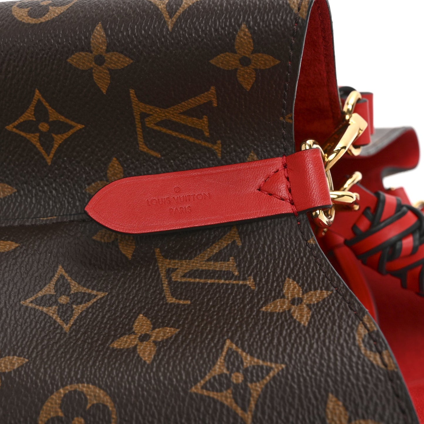 Monogram Braided Neonoe Coquelicot