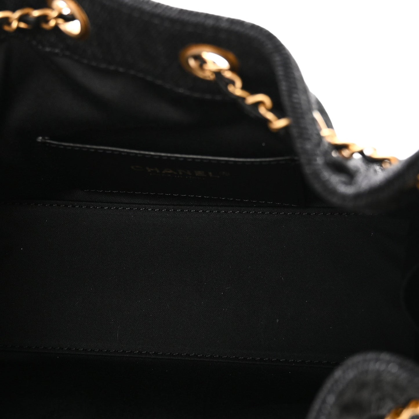 Washed Denim Quilted Mini Chanel 25 Handbag Black