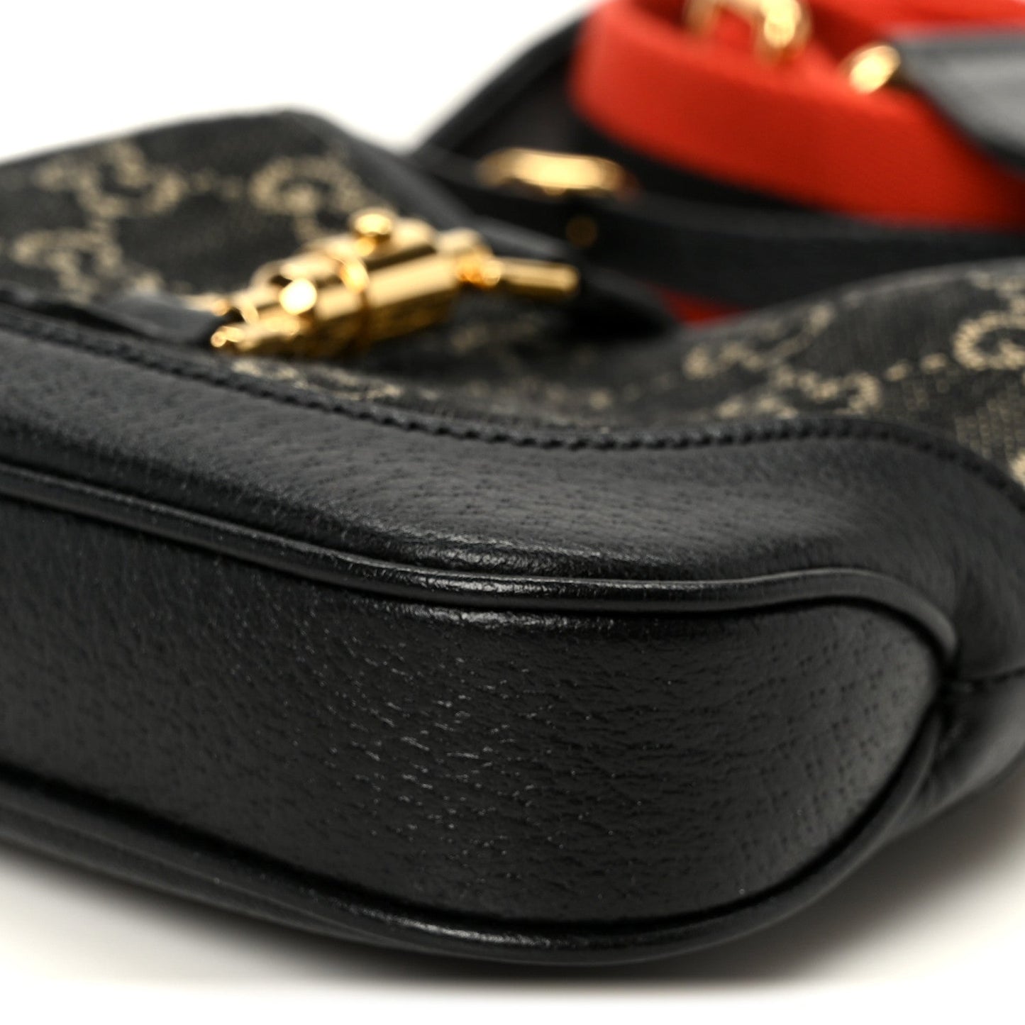 Jacquard Denim GG Monogram Small Jackie 1961 Hobo Black Ivory