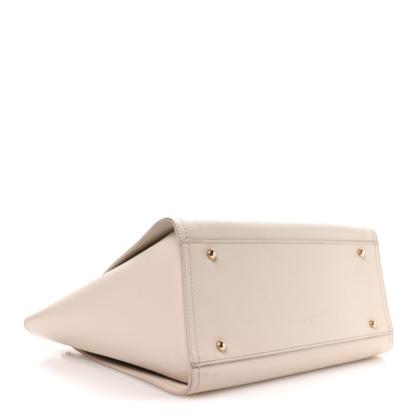 Caviar Small Studded Deauville Tote Ivory