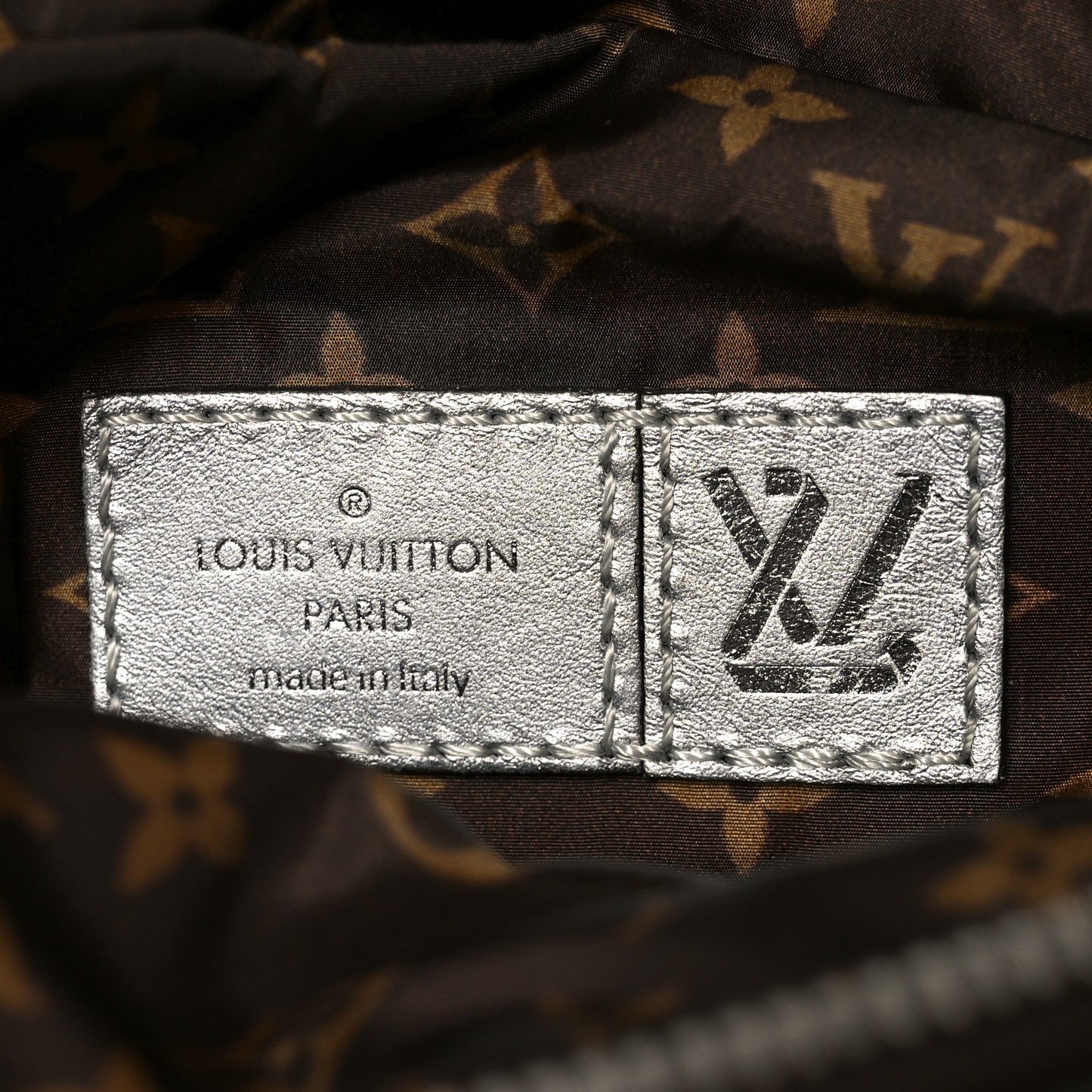 Econyl Monogram Pillow BumBag Silver
