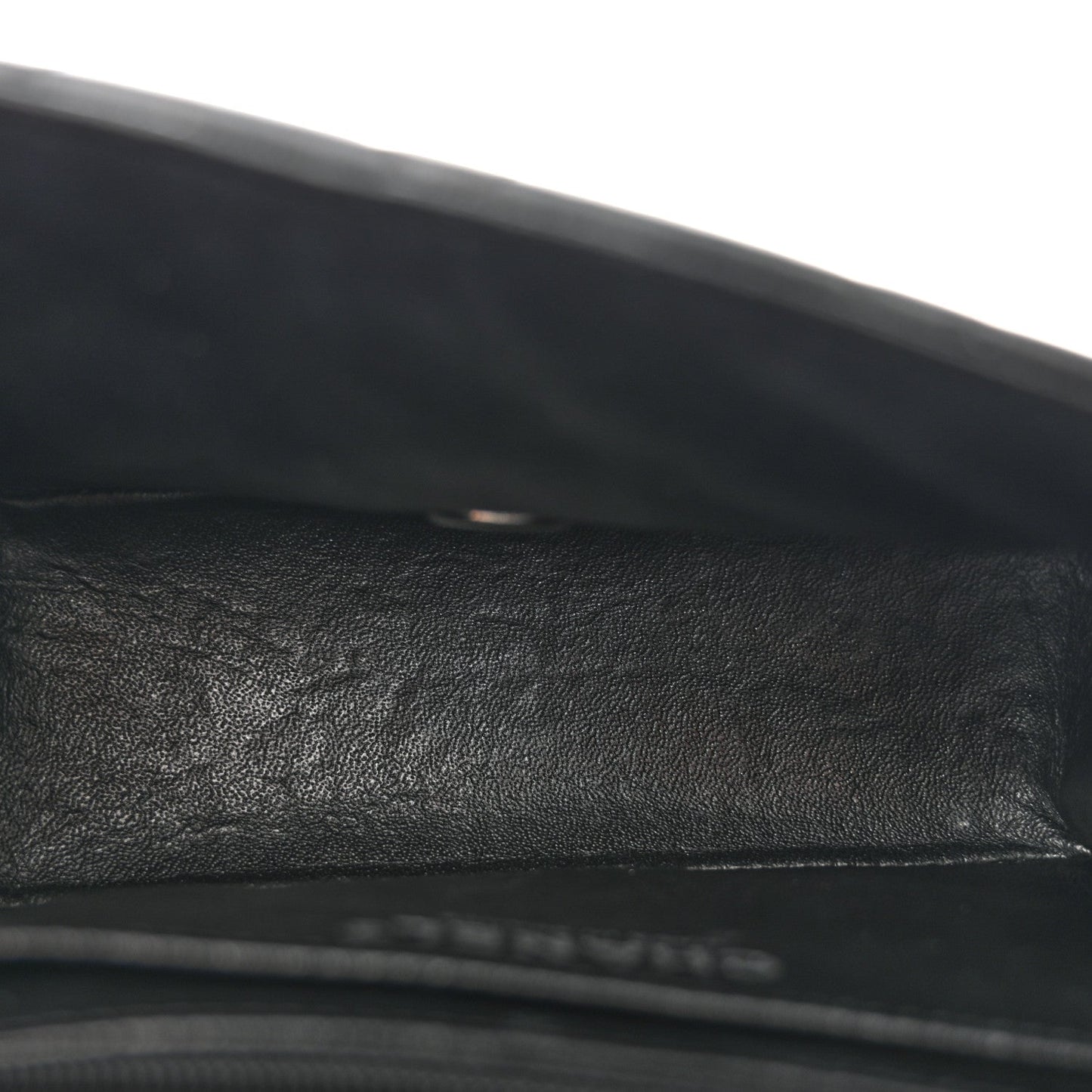 Lambskin Quilted Mini Square Flap Black