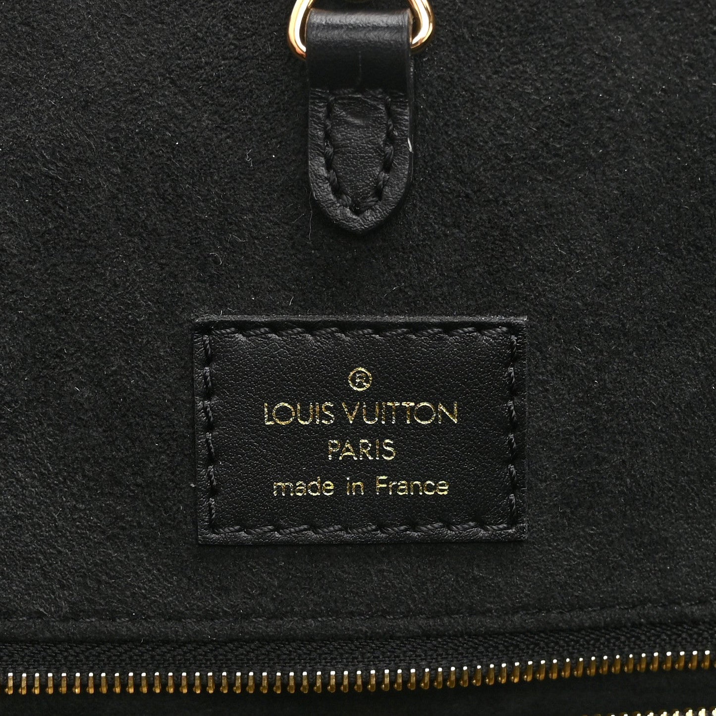 Empreinte Monogram Giant Broderies Onthego MM Cream Black