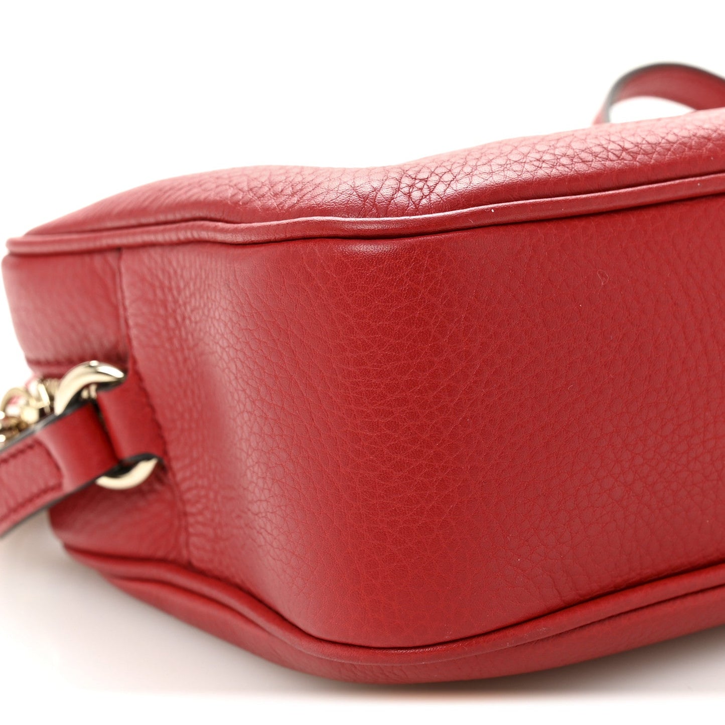 Pebbled Calfskin Small Soho Disco Bag Tabasco Red
