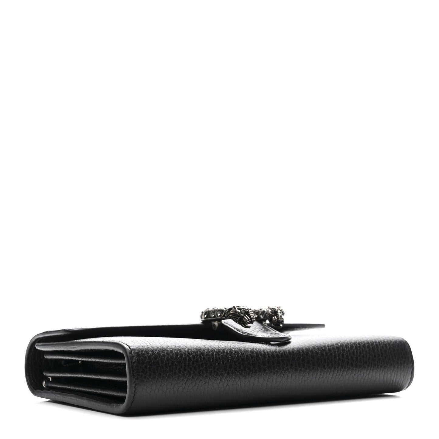 Calfskin Mini Dionysus Chain Wallet Black