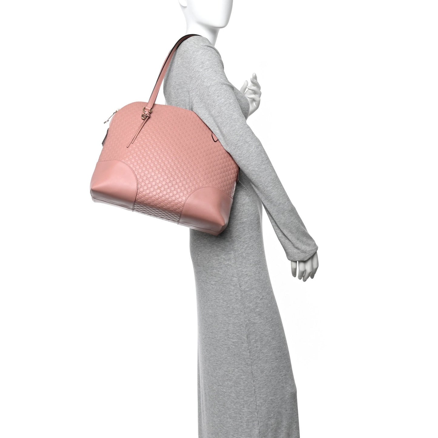 Soft Microguccissima Medium Bree Shoulder Bag Soft Pink