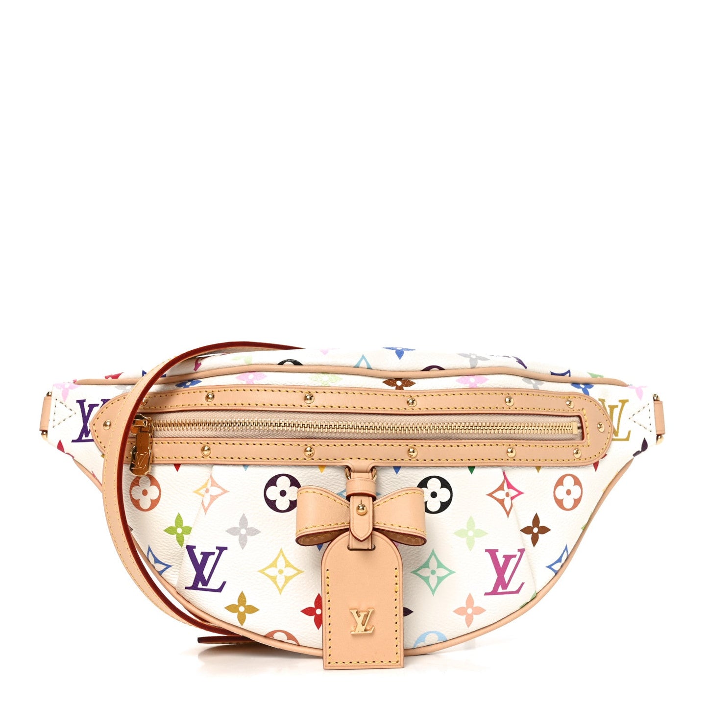LV X TM Monogram Multicolor High Rise Bumbag White