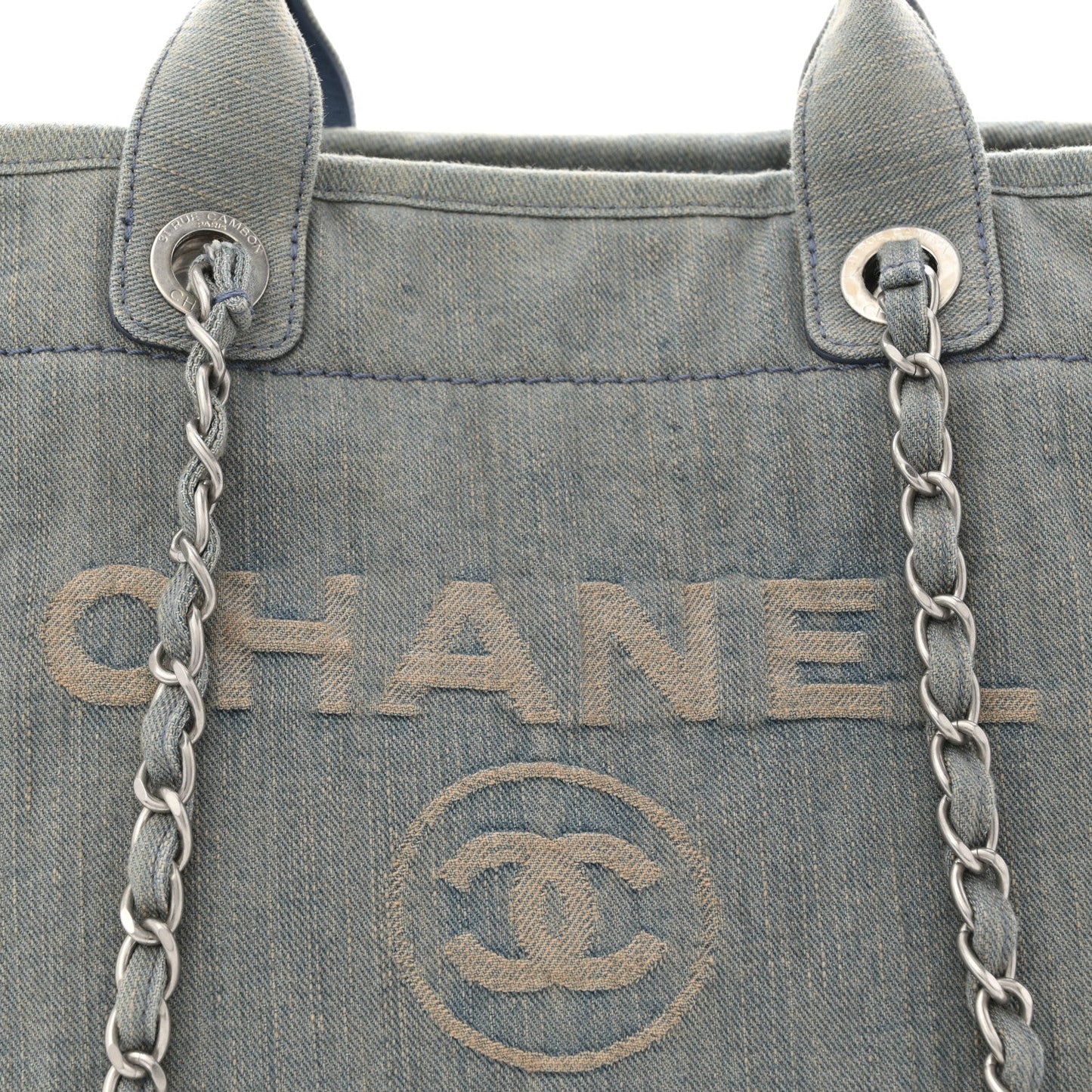 Denim Medium Deauville Tote Light Blue