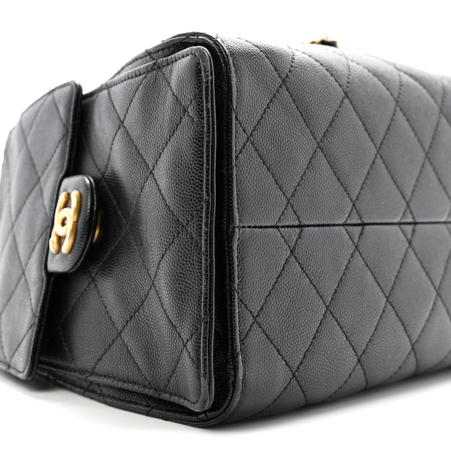 Caviar Quilted Small Chanel 25 Handbag Black