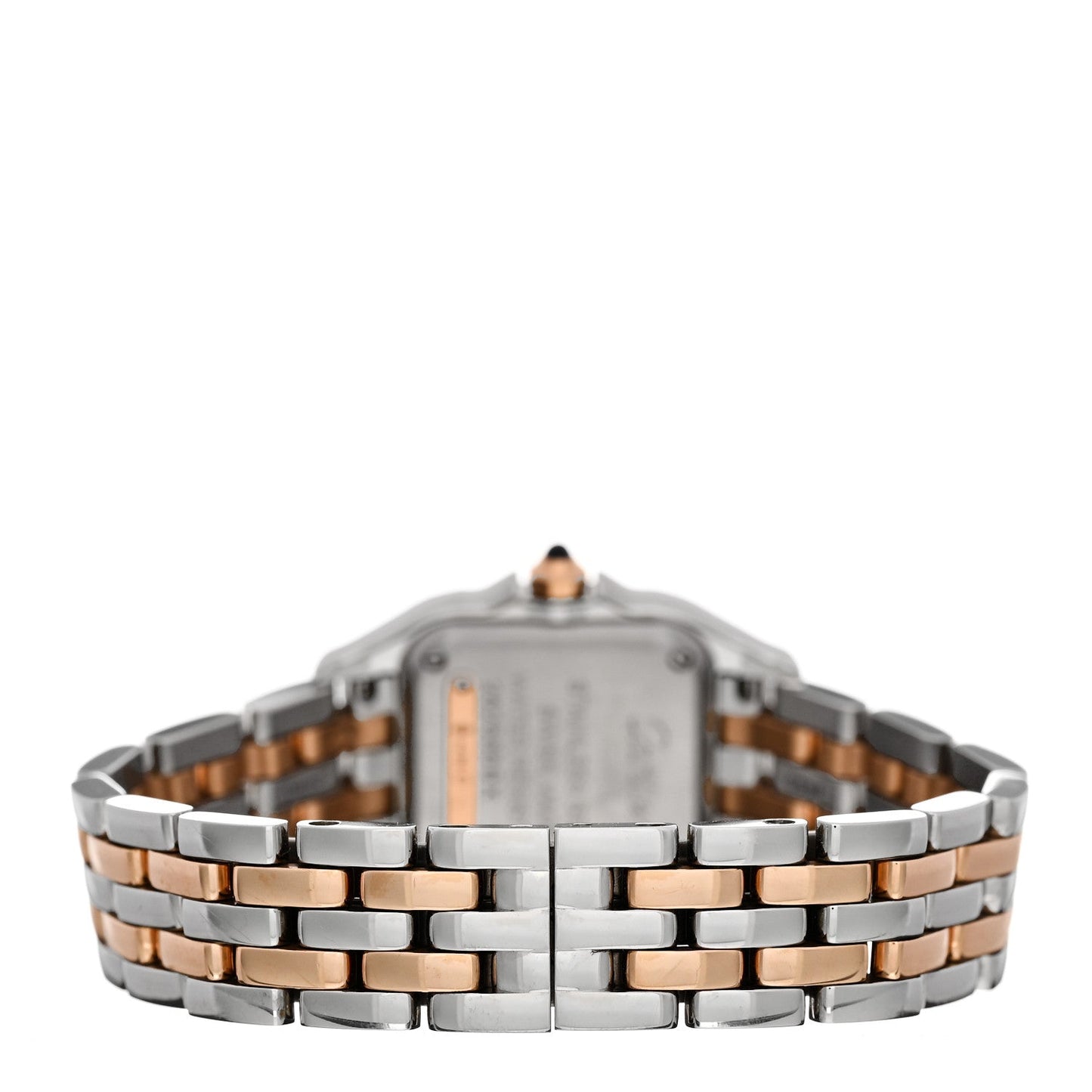 Stainless Steel 18K Pink Gold Diamond 22mm Panthere Quartz Watch